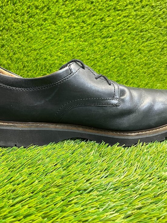 Clarks Bayhill Mens Size 12 Black Casual Leather Plain Toe Oxford Dress Shoes main image 5